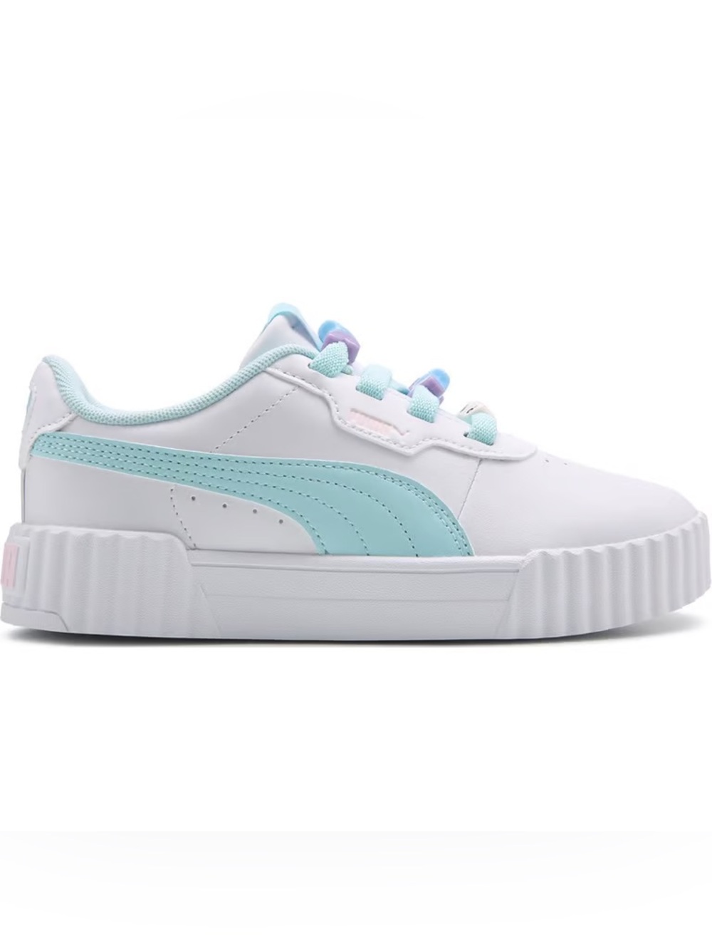PUMA Kids' Carina 3.0 Low Top Sneaker in Friendship - Picture 2 of 6